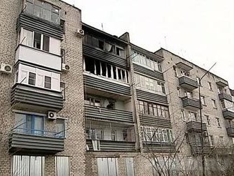 Квартира, в которой укрывались боевики в Минеральных Водах. Кадр телеканала "Россия 24"